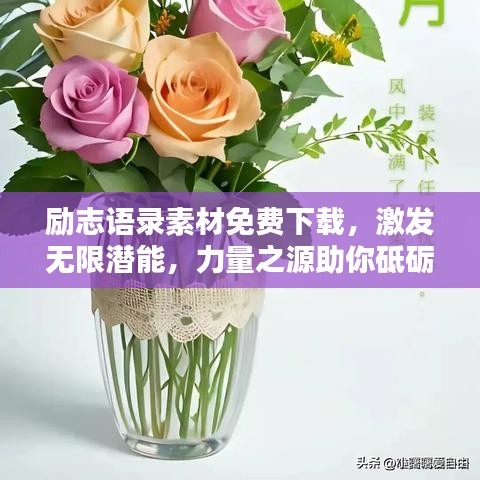 励志语录素材免费下载，激发无限潜能，力量之源助你砥砺前行！