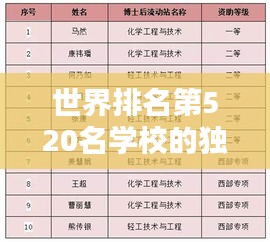 世界排名第520名学校的独特魅力探索